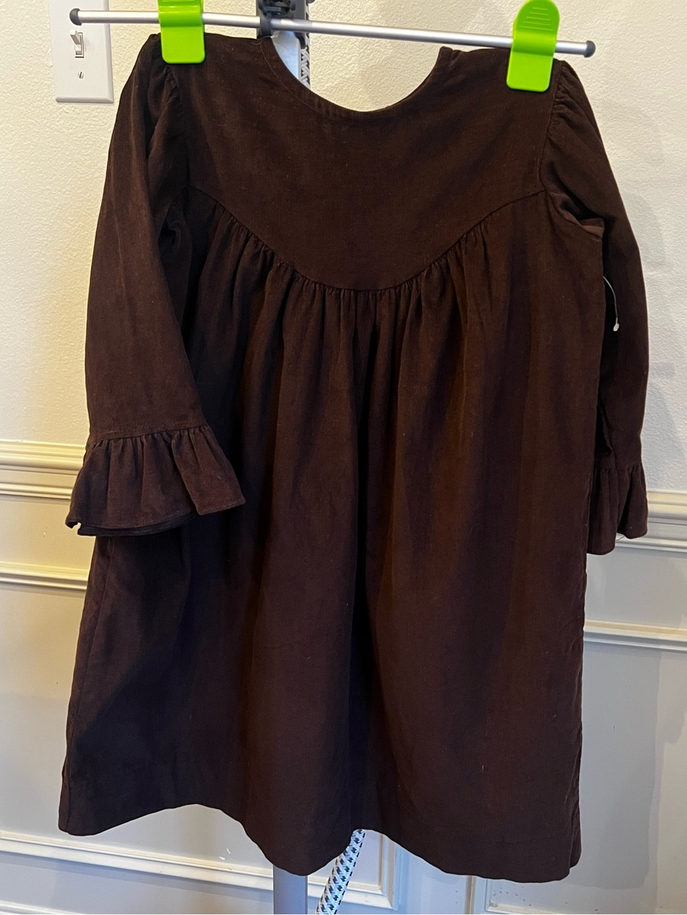 Favorite Laundry Girls Brown Long-Sleeve Corduroy Dress size 5